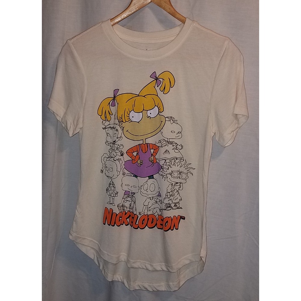 Rug Rats Nickelodeon Tee‎ Shirt Med NWOT Cream Junior